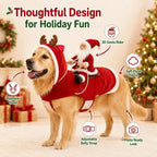 Christmas Rider Costume for Dogs