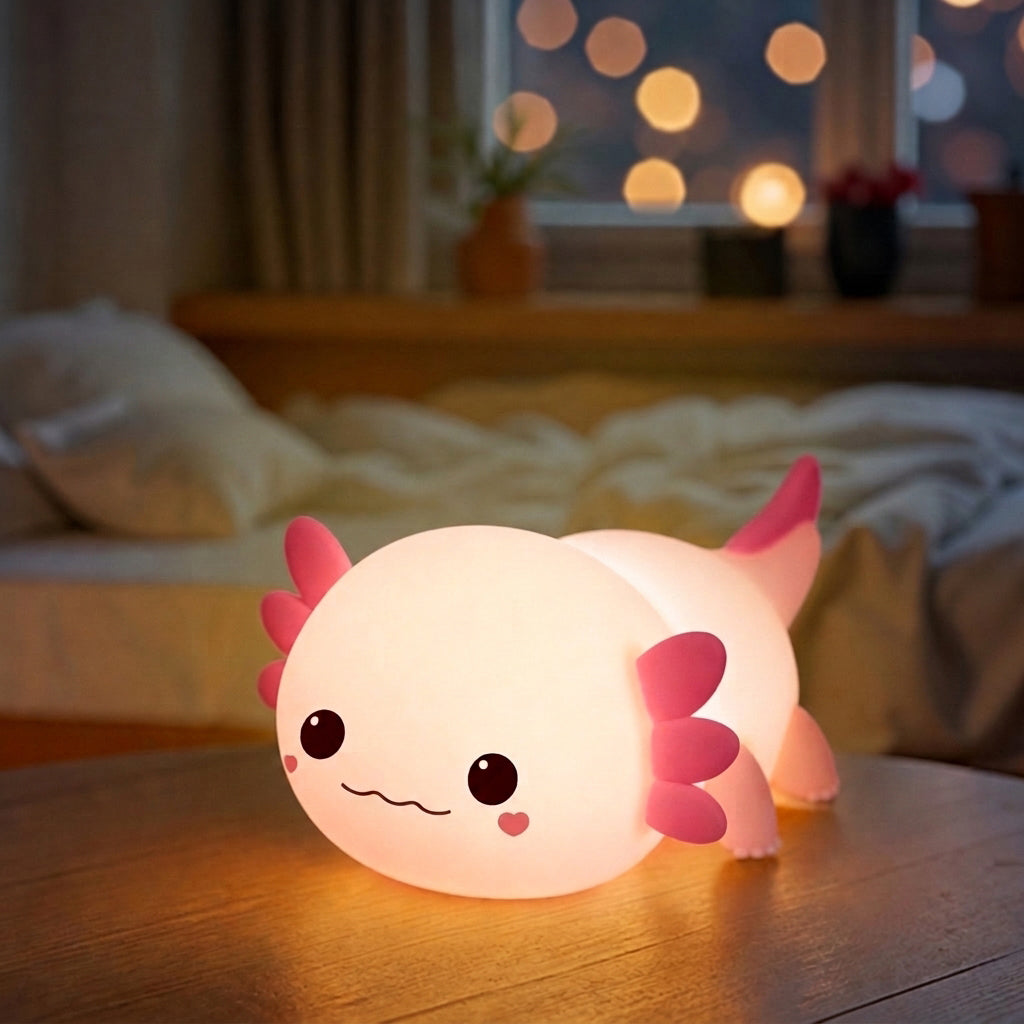 Satsus® Axolotl Cute Squishy Night Light - Perfect Gift