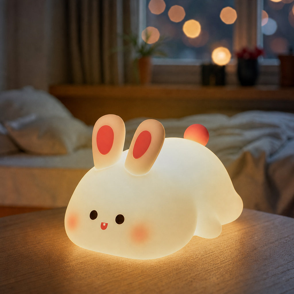 Satsus® Squishy Silicone Tap Tap Night Light Lamp Best Gift